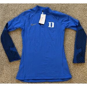 Duke Blue Devils Nike Dri-Fit Performance Womens Slim Small 1/4 Zip New